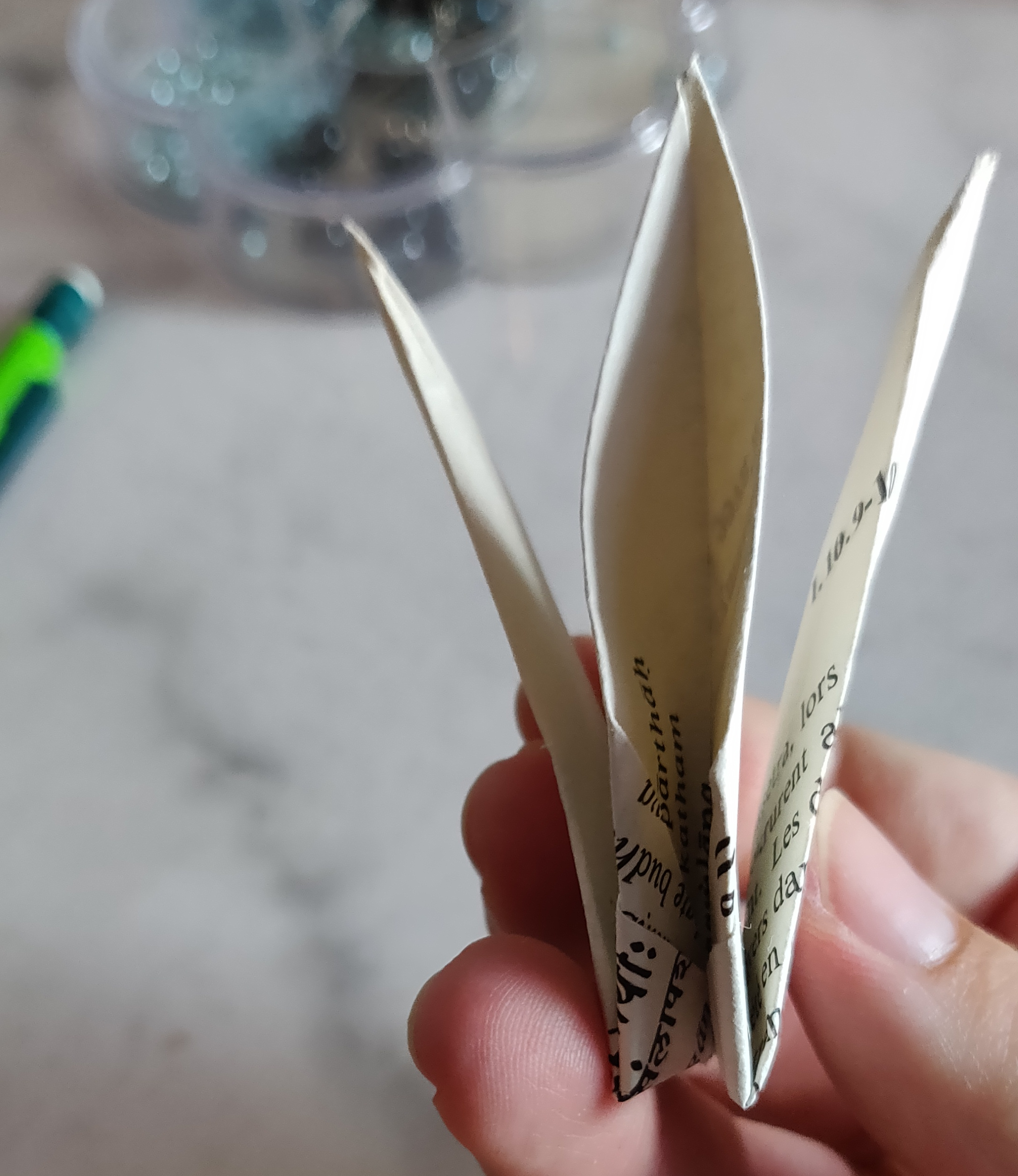 papier origami recycler guirlande grue